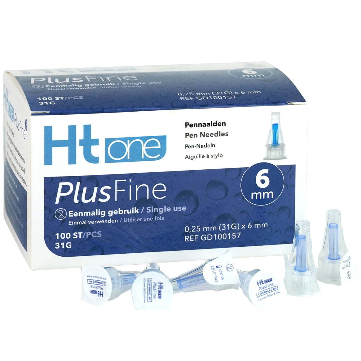 HT One Ht One Plusfine pennaalden 6mm 31G 100.00 Stuks