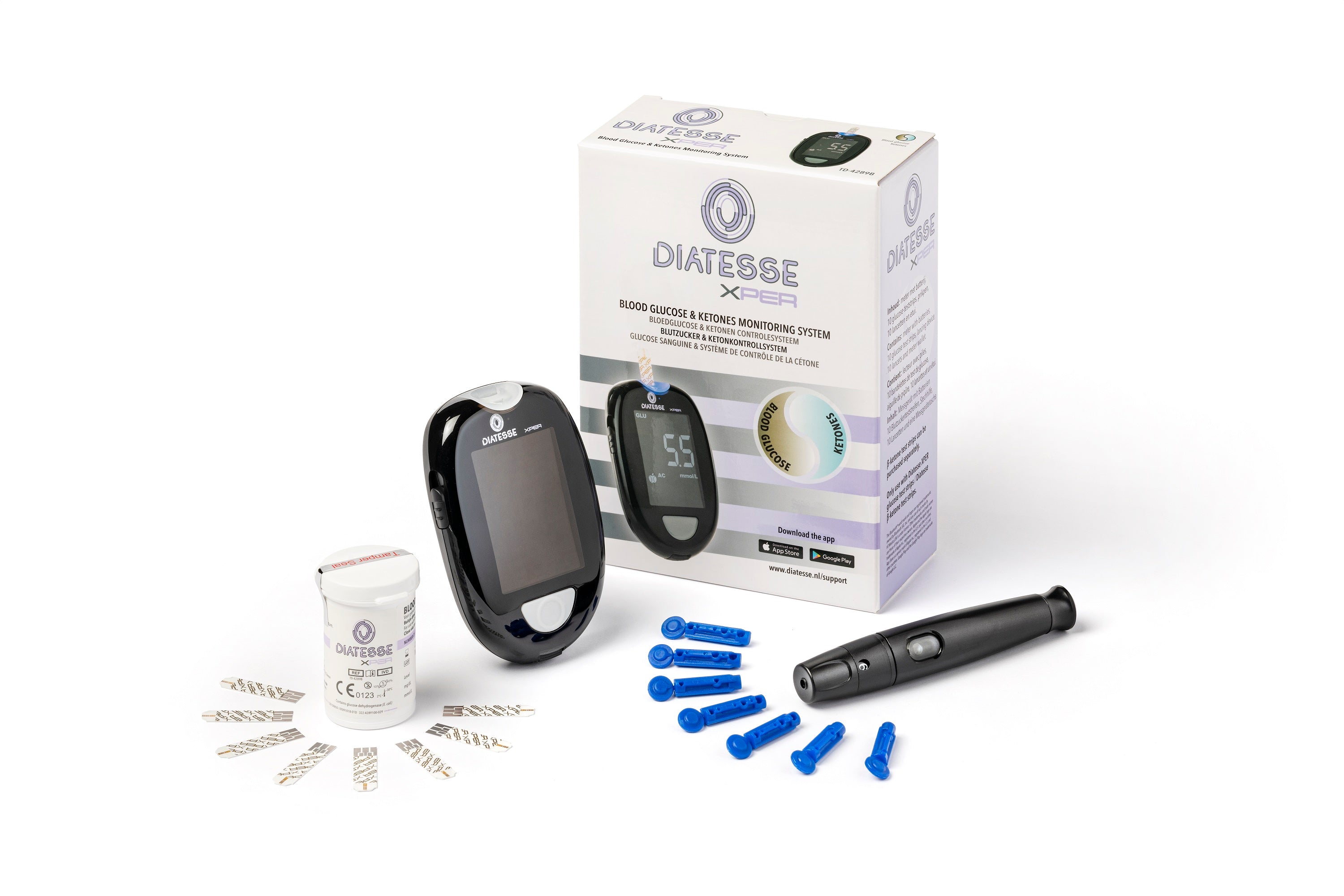 Diatesse Xper startpakket glucose & ketonen 1 Set