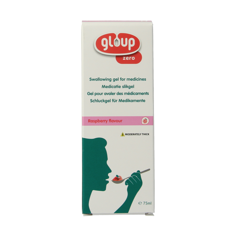 Gloup Zero medicatie inname gel framboos 75 Milliliter