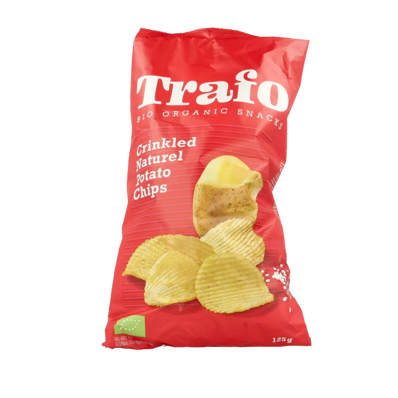 Trafo Ribbelchips gezouten bio 125 Gram