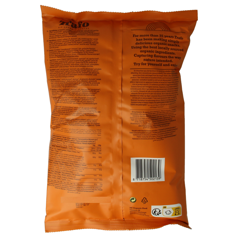 Trafo Chips handcooked barbecue bio 125 Gram