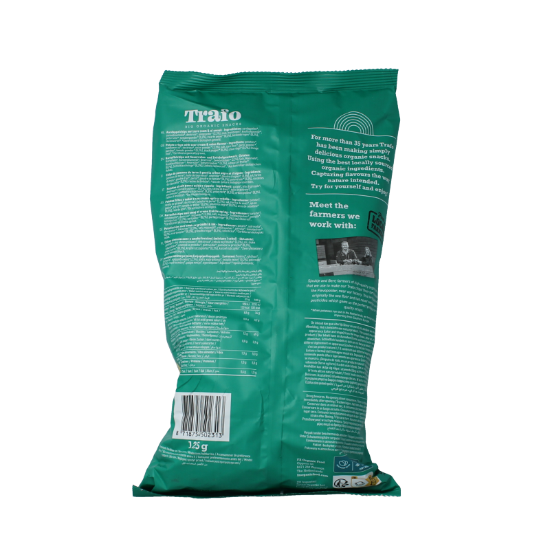 Trafo Chips sour cream & onion bio 125 Gram
