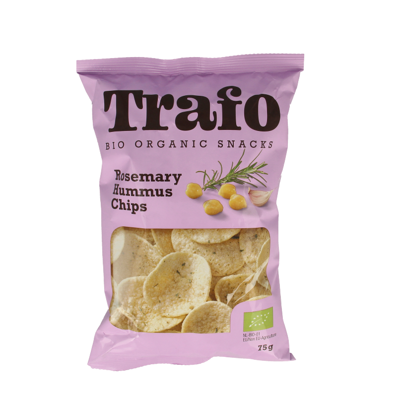 Trafo Hummus chips rosemary bio 75 Gram