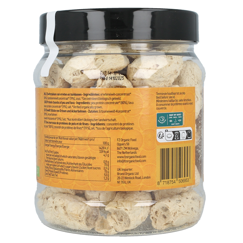 Yakso Eiwitbrokken erwten & fava bonen bio 100 Gram