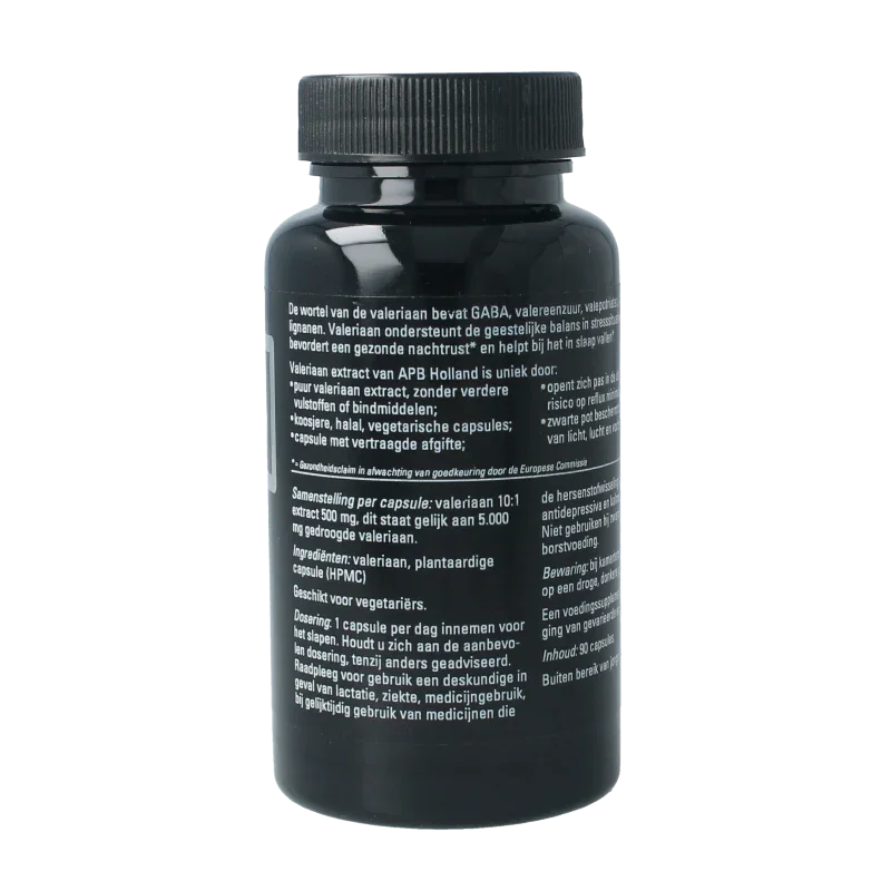 APB Holland Valeriaan extract puur 500mg 90 Capsules