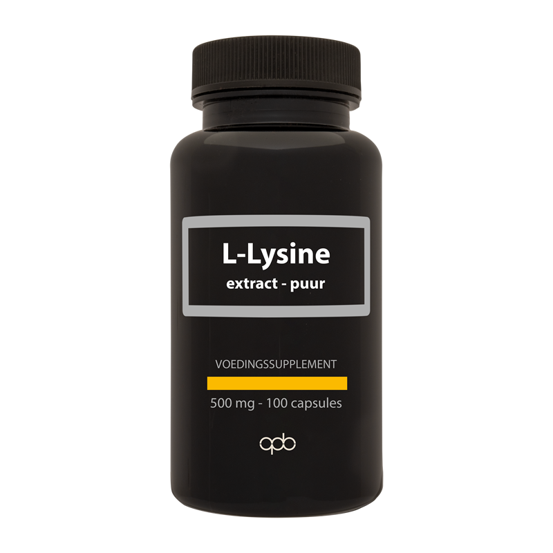 APB Holland L-Lysine extract puur 500mg 100 Capsules