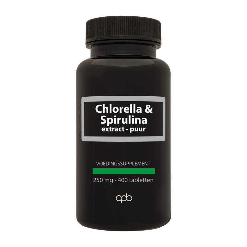 APB Holland Chlorella & Spirulina extract puur 250mg 400 Tabletten