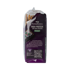 TastyBasics Less carb-high protein crackers maanzaad 200.00 Gram