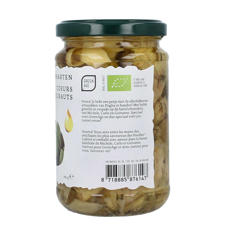 Greenage Artisjokharten bio 280 Gram