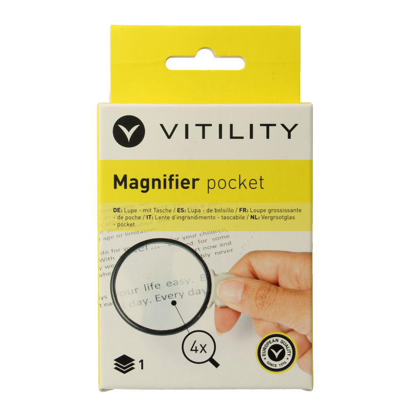 Vitility Vergrootglas pocket 1 Stuks