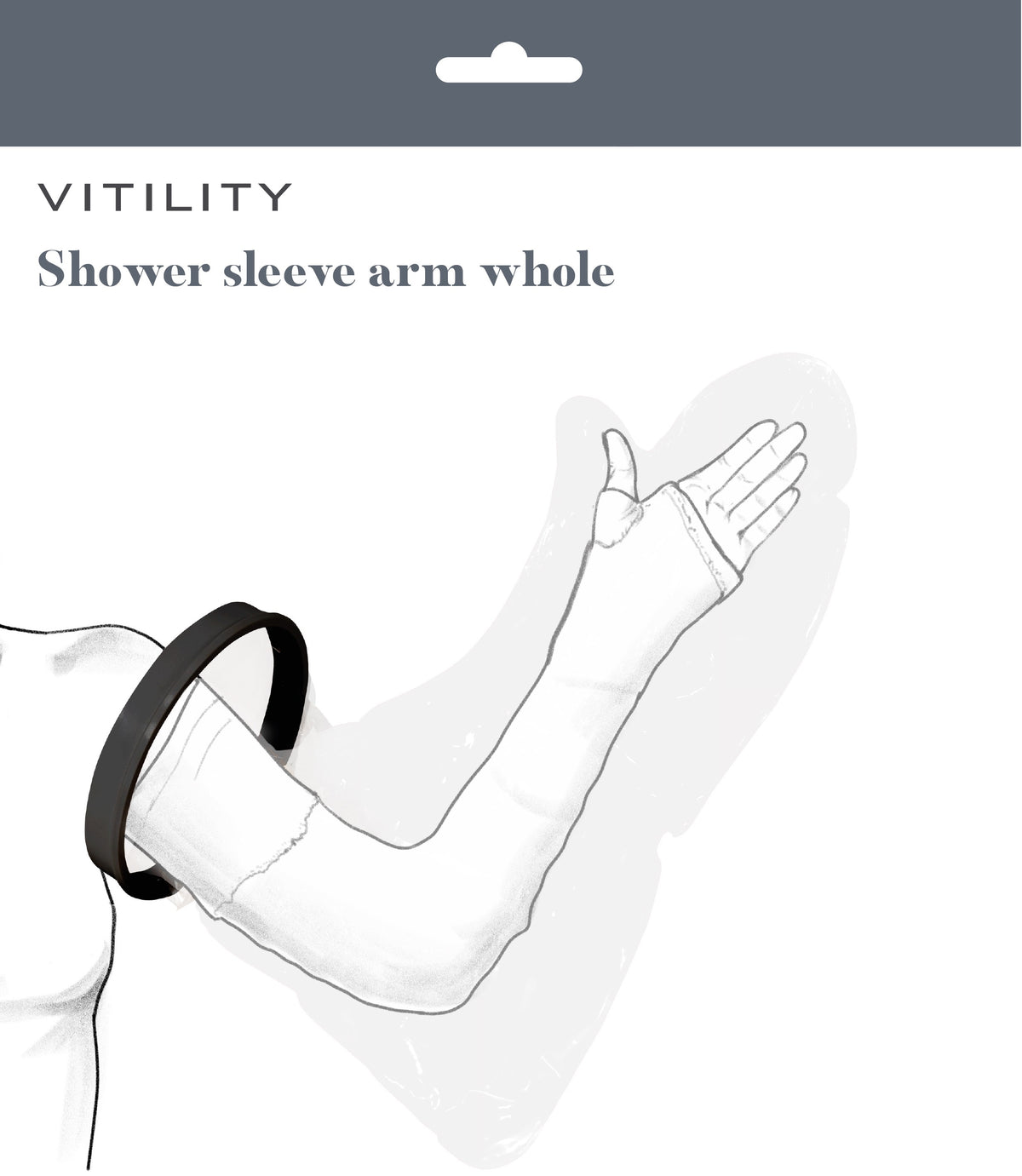 Vitility Douchehoes arm heel 1 Stuks