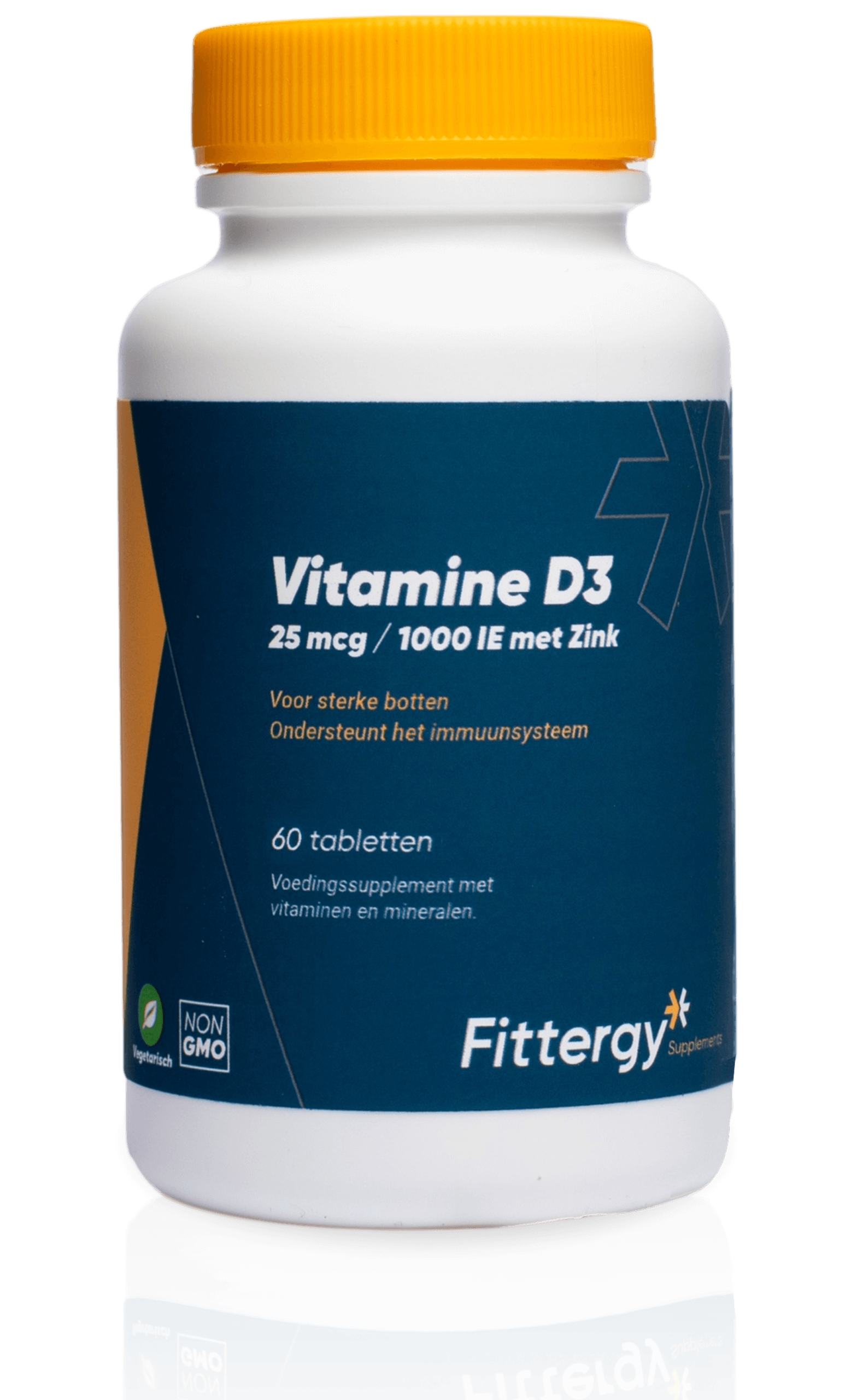 Fittergy Vitamine D3 25mcg met zink 60.00 Tabletten