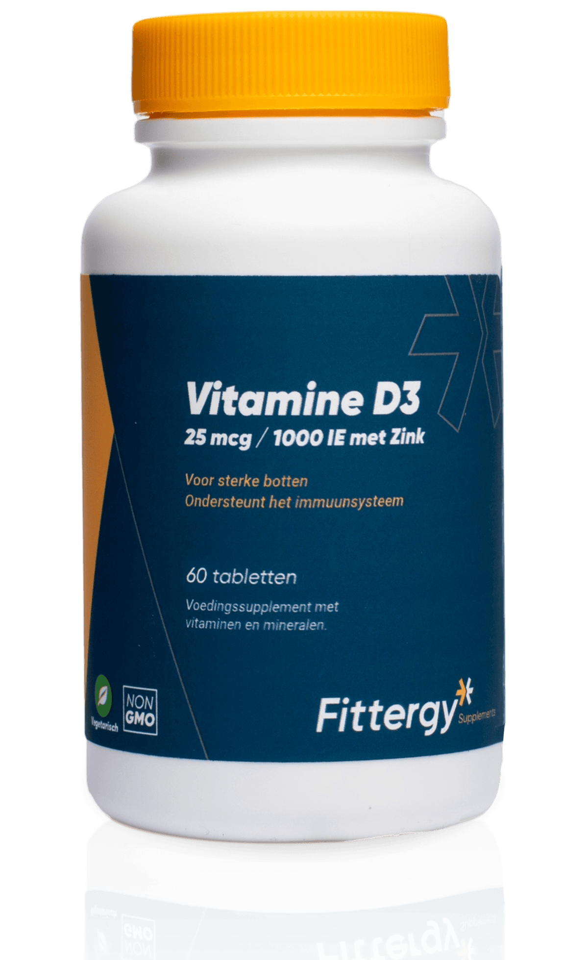Fittergy Vitamine D3 25mcg met zink 60.00 Tabletten
