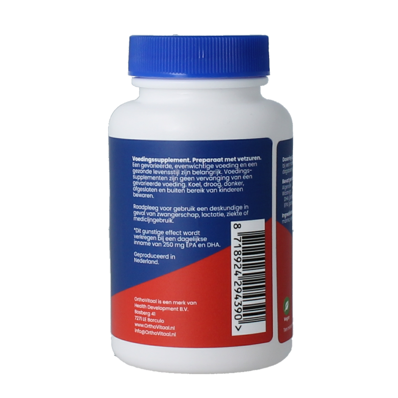 OrthoVitaal Vegan omega 3 algenolie 60 Vegetarische capsules
