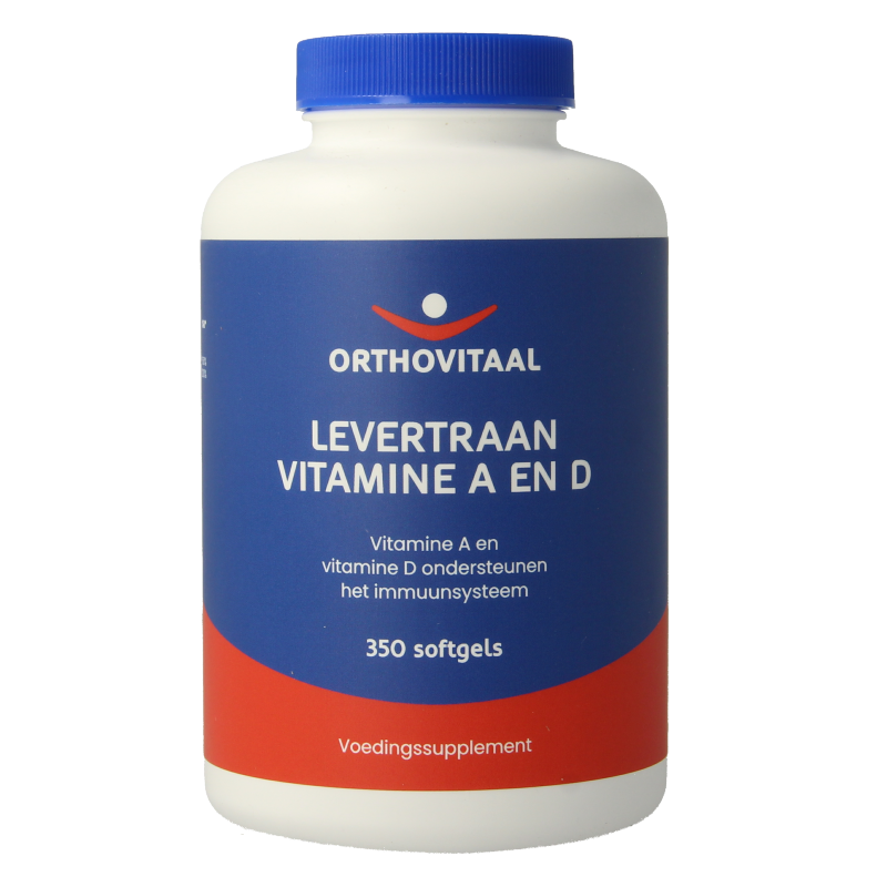 OrthoVitaal Levertraan vitamine A en D 350 Softgels