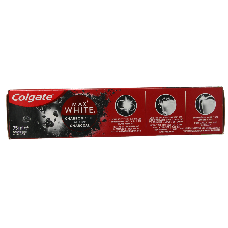 Colgate Tandpasta max white charcoal 75 Milliliter