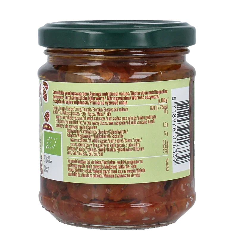 La Bio Idea Zongedroogde tomaten in olijfolie bio 190 Gram