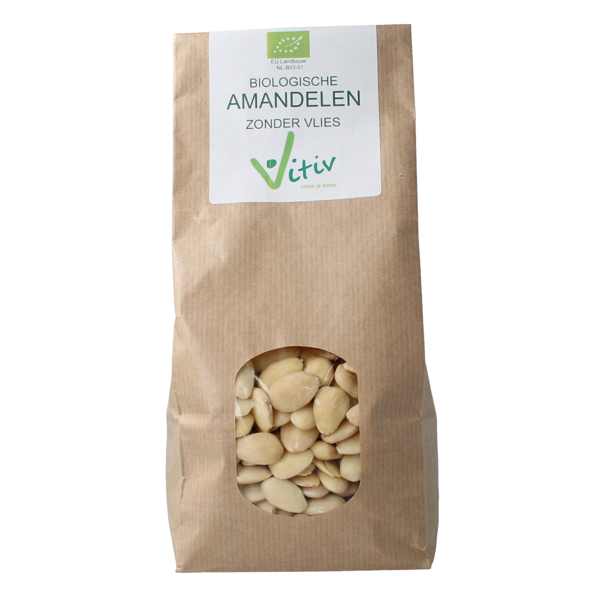 Vitiv Amandelen zonder vlies bio 500.00 Gram