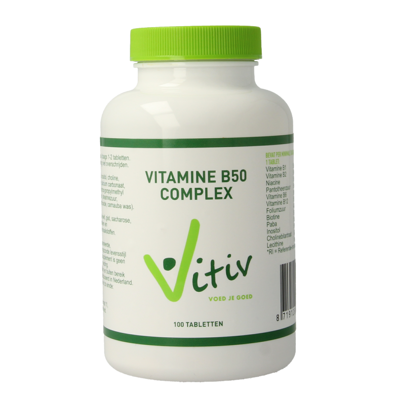 Vitiv Vitamine B50 complex 100 Tabletten