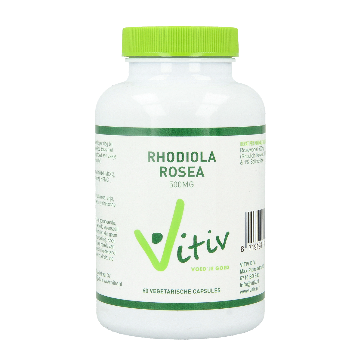 Vitiv Rhodiola rosea 500mg 60.00 Vegetarische capsules