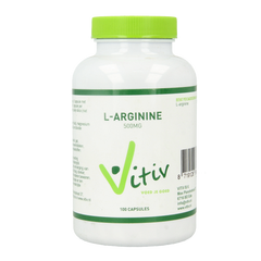 Vitiv L-Arginine 500mg 100.00 Capsules
