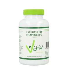 Vitiv Vitamine D3 1000IU 25mcg vega 240 Softgels