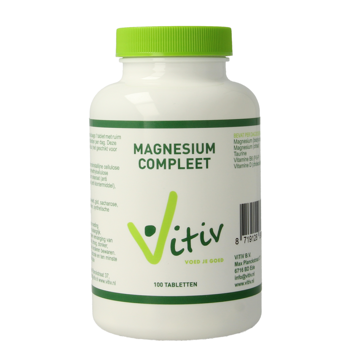 Vitiv Magnesium compleet met taurine 100.00 Tabletten