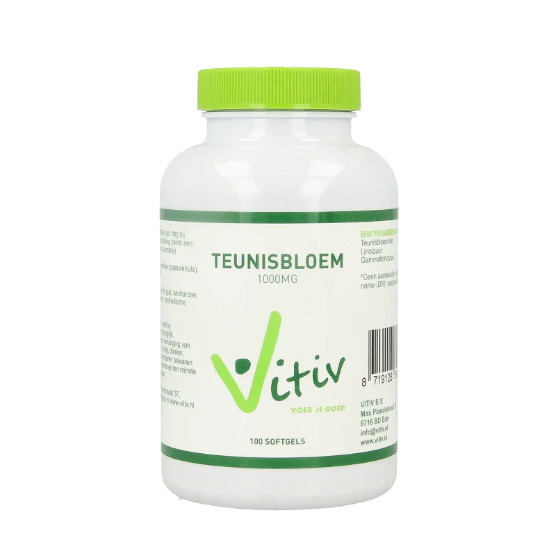 Vitiv Teunisbloemolie 1000mg 100 Softgels