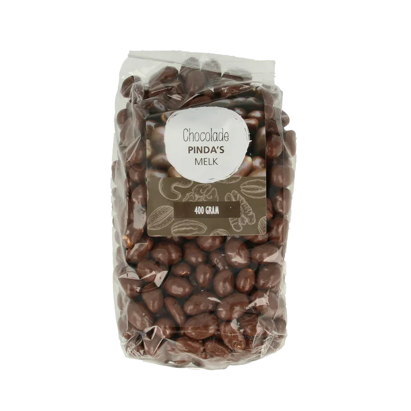 MijnNatuurwinkel Chocolade pinda melk 400 Gram
