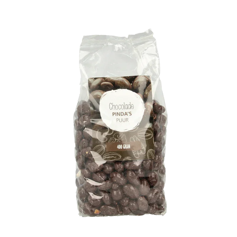 MijnNatuurwinkel Chocolade pinda puur 400 Gram