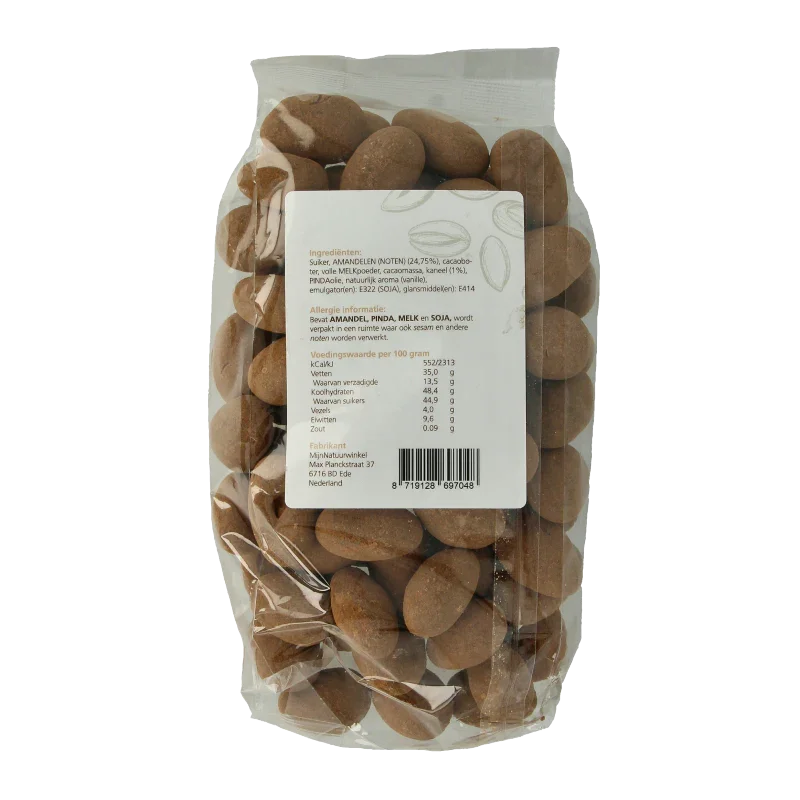 MijnNatuurwinkel Chocolade kaneel amandelen 400 Gram