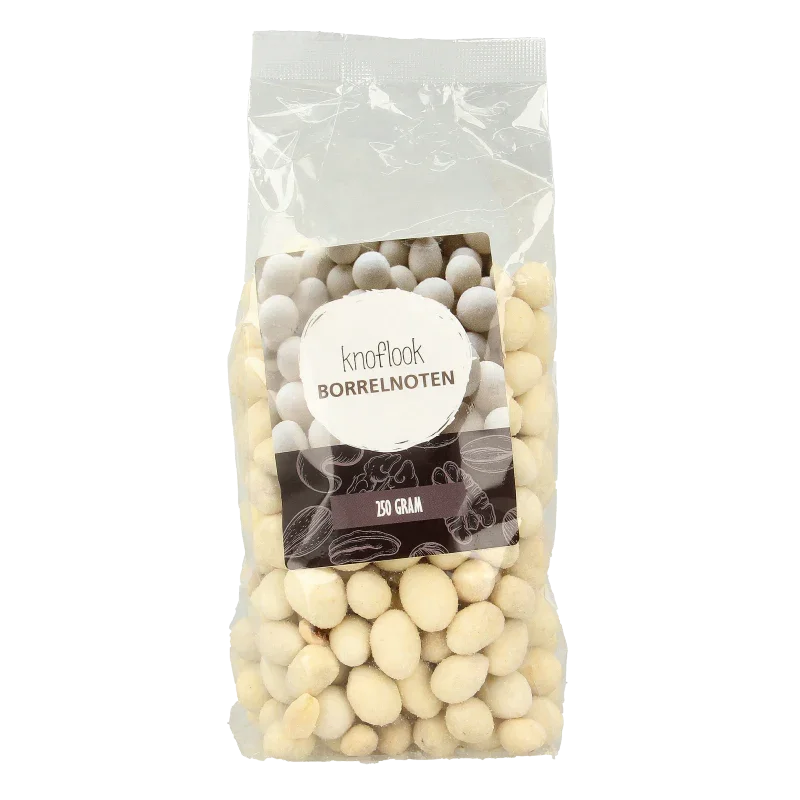 MijnNatuurwinkel Borrelnoten knoflook 250 Gram