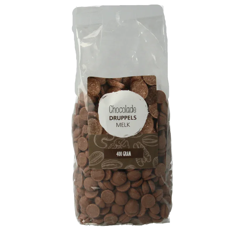 MijnNatuurwinkel Chocolade druppels melk 400 Gram