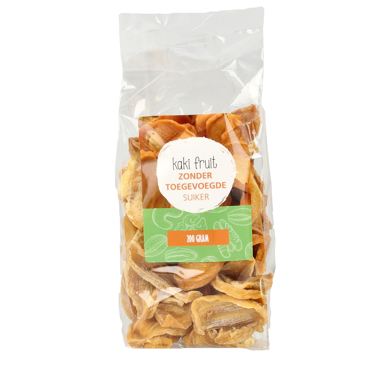 MijnNatuurwinkel Gedroogde kaki fruit 200.00 Gram