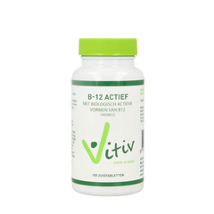 Vitiv Vitamine B12 actief 100.00 Zuigtabletten