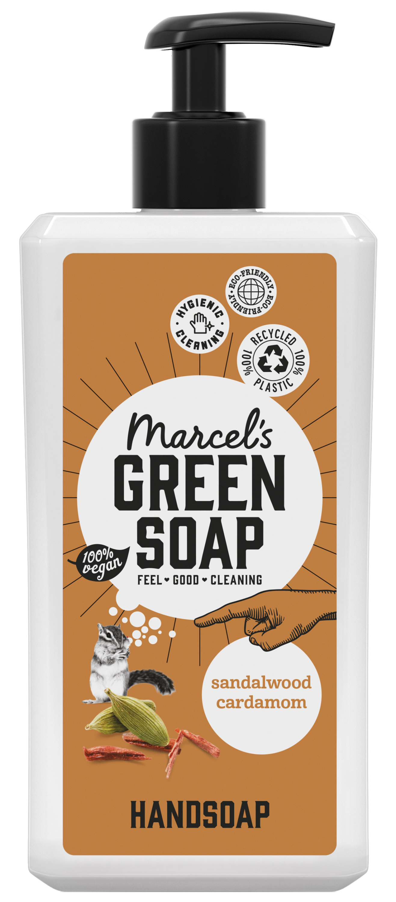 Marcel's Green Soap Handzeep sandelhout & kardemom 500 Milliliter