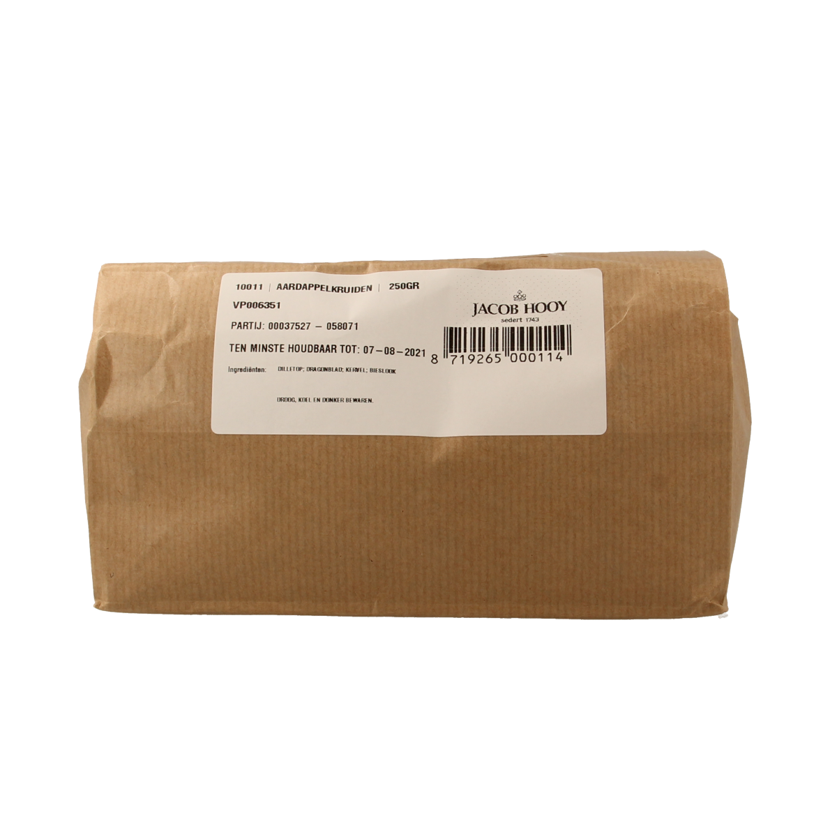 Jacob Hooy Aardappelkruiden 250.00 Gram