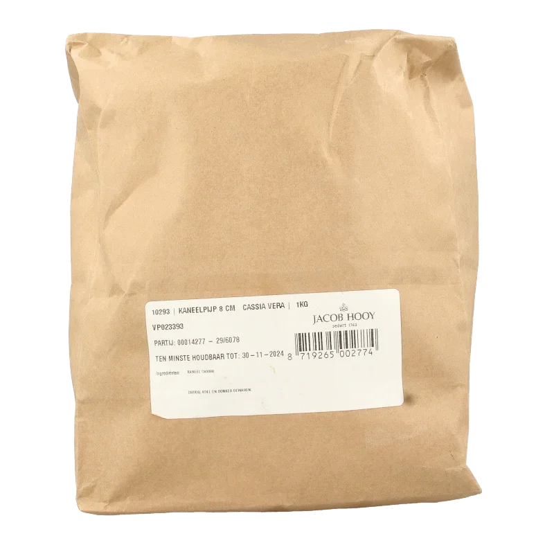 Jacob Hooy Kaneel pijpjes 8cm  1 Kilogram