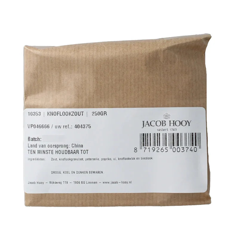 Jacob Hooy Knoflookzout 250 Gram