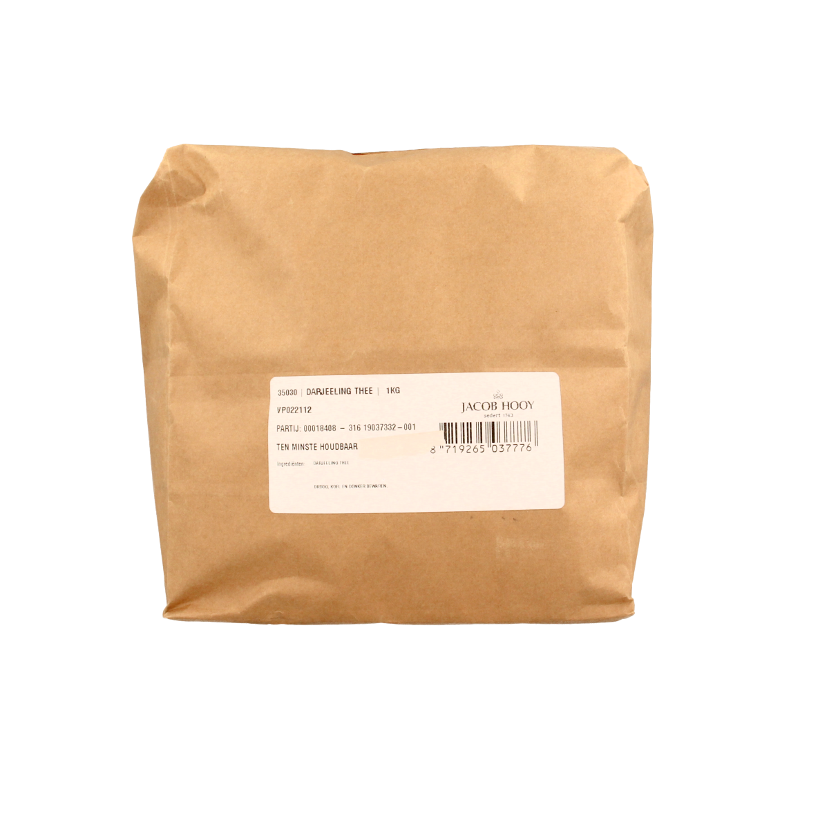 Jacob Hooy Darjeeling thee 1.00 Kilogram