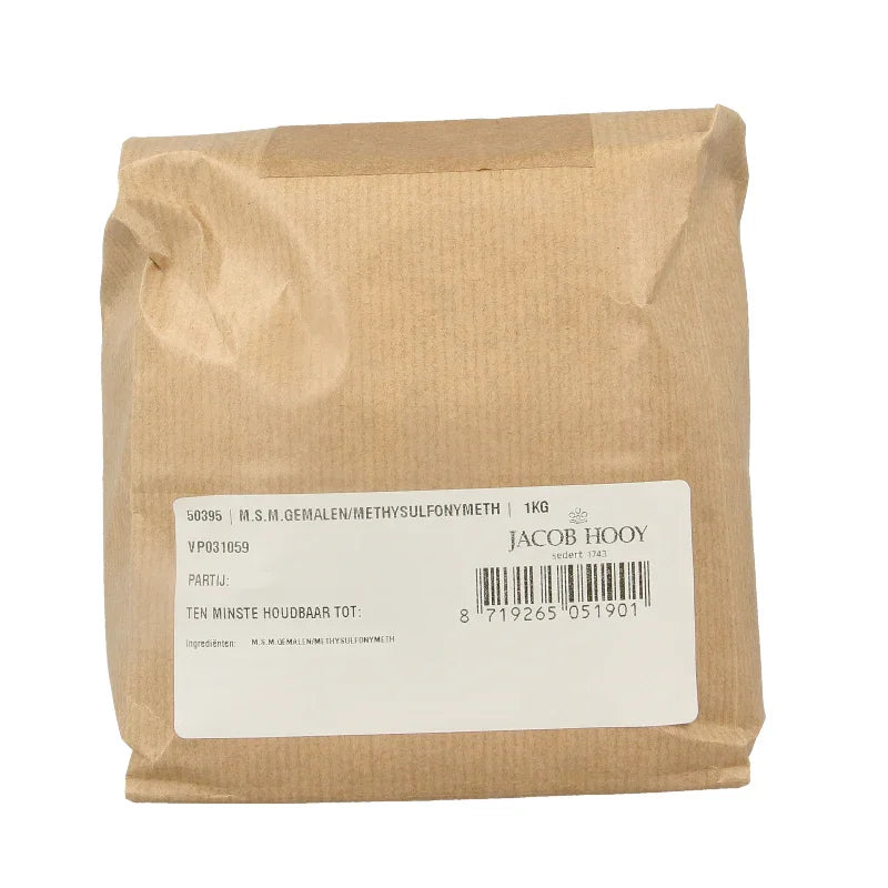 Jacob Hooy MSM gemalen methylsulfonylmethaan 1 Kilogram