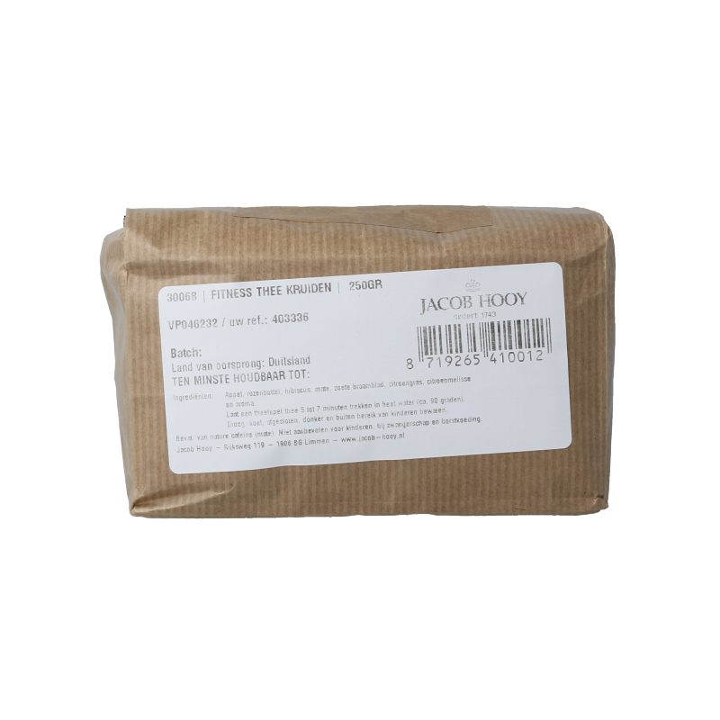 Jacob Hooy Fitness thee 250 Gram