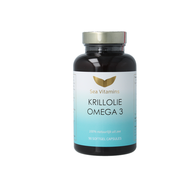 Sea Vitamins Krill olie omega 3 90 Vegetarische capsules