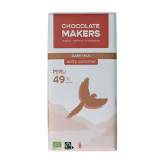 Chocolatemakers Fairtrade salty caramel 49% bio 80 Gram