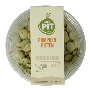 With PIT Pumpkin Seeds White Chocolate 150 Gram