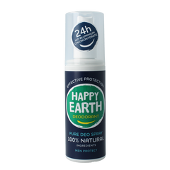 Happy Earth Pure deodrant spray men protect 100 Milliliter