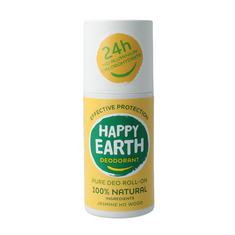 Happy Earth Deodorant roll on jasmine ho wood 75 Milliliter