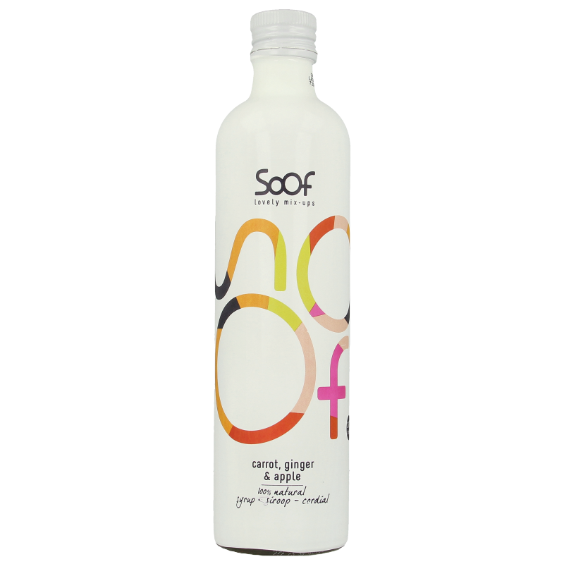 Soof Drinks Siroop wortel gember & appel 340 Milliliter