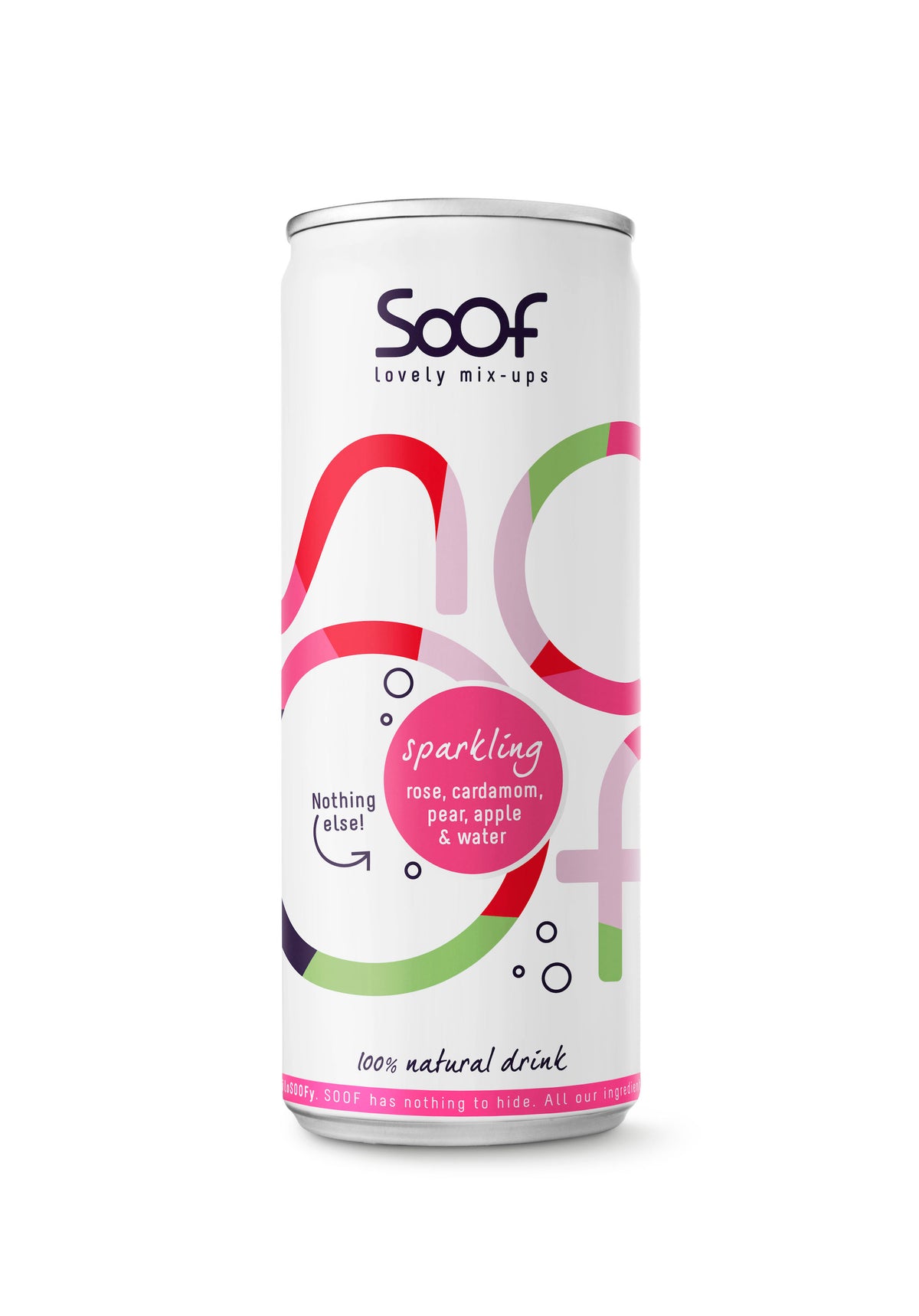 Soof Drinks Sparkling roos kardemom peer & appel 250 Milliliter