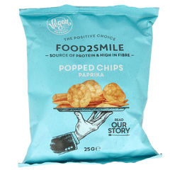 Food2Smile Popped chips paprika 25 Gram